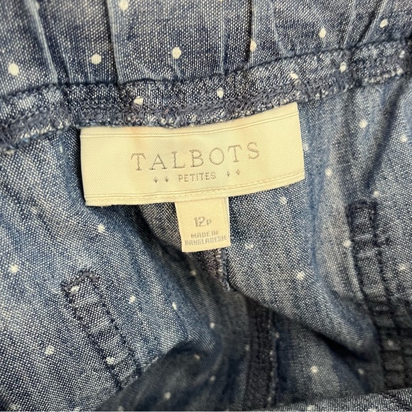 Talbots Polka Dot Chambray Shorts - Picture 4 of 5